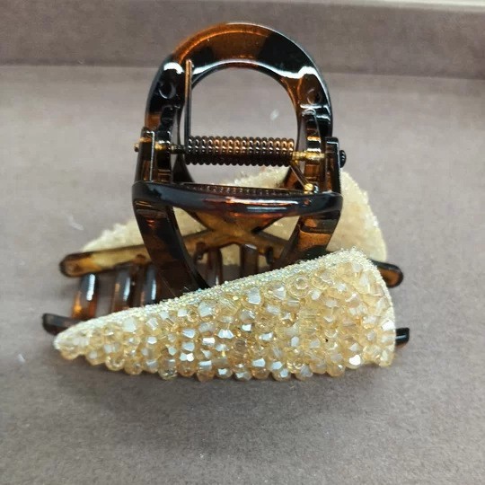 Korean-style Triangular Full-diamond Hair Clip For Women photo 8