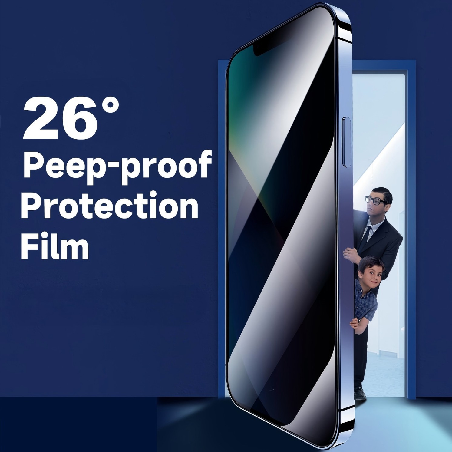 S Anti-peep Tempered Glass Film Screen Printing Process Protective Film photo 1