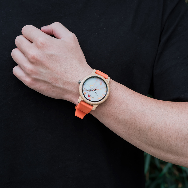 Wooden Watch Minimalist And Fresh-style Gift photo 8