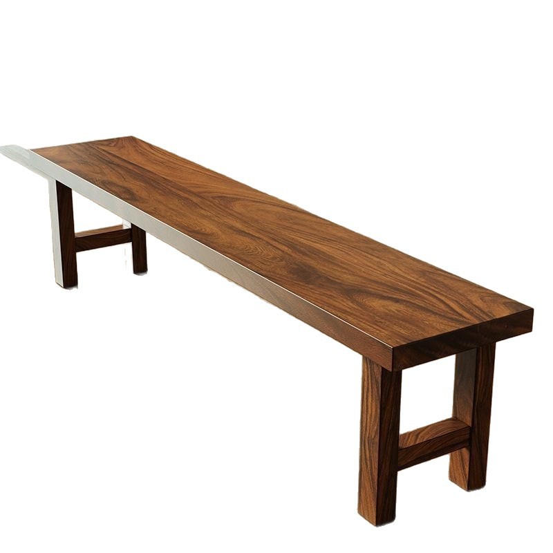 Nordic-style Chinese Solid Wood Bench Minimalist Design photo 7