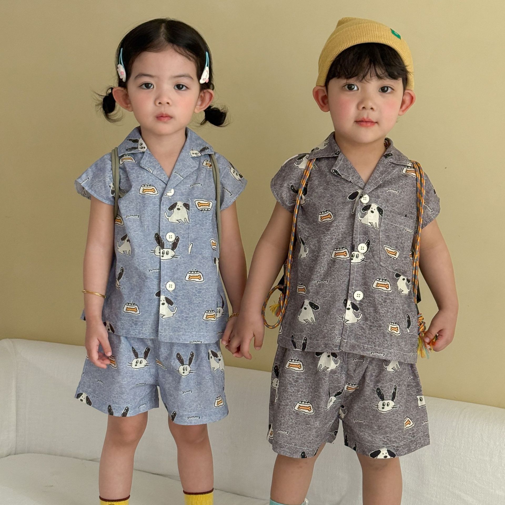 Boys Sleeveless Shirt And Shorts Set photo 1