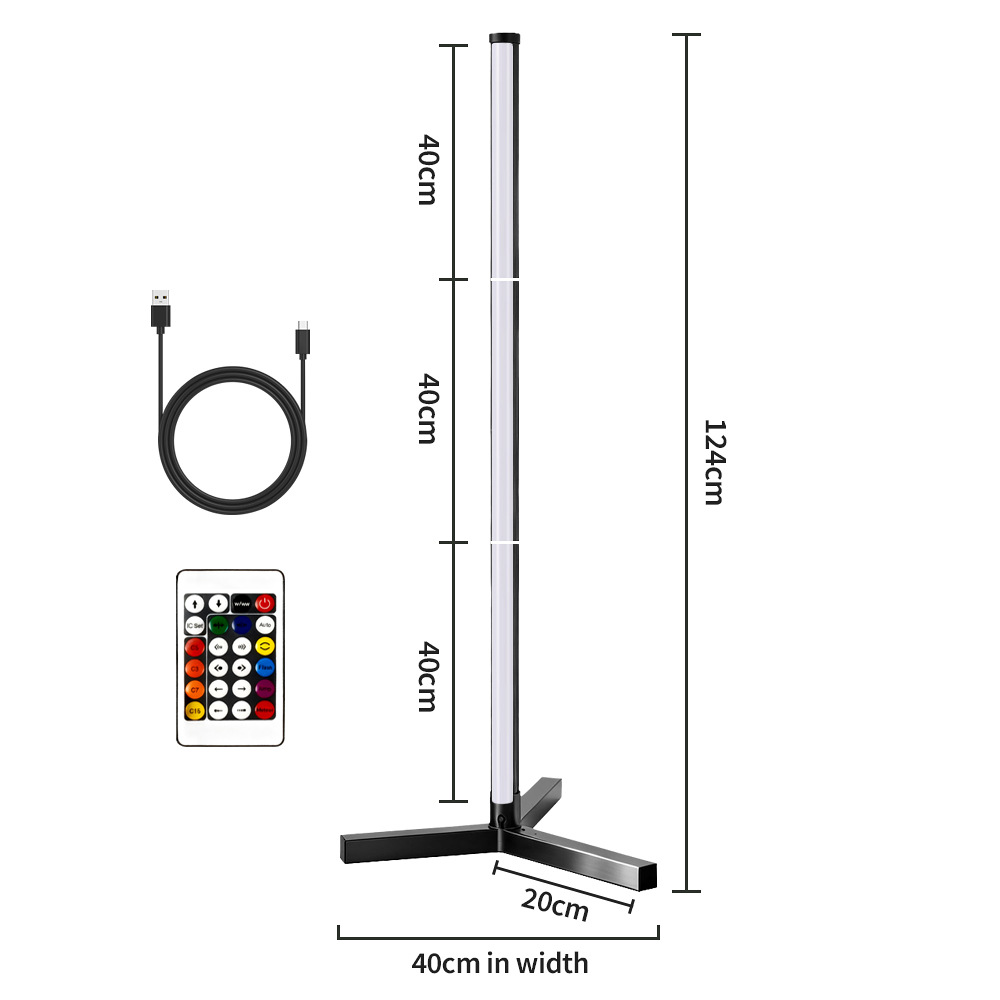 RGB Living Room Floor Bedroom Bedside Lamp With A High-end Ambiance photo 3
