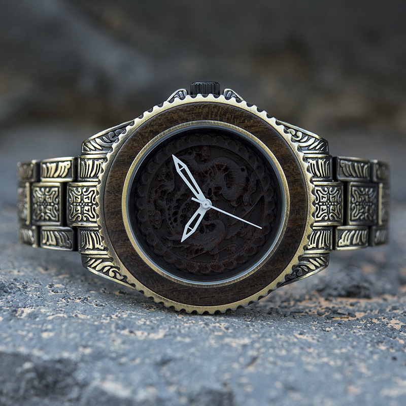 Wooden Watch Quartz Decoration photo 2