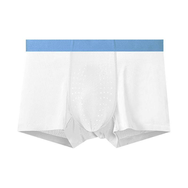Mens Breathable Summer Thin Boxer Briefs Seamless Boxer Style photo 4