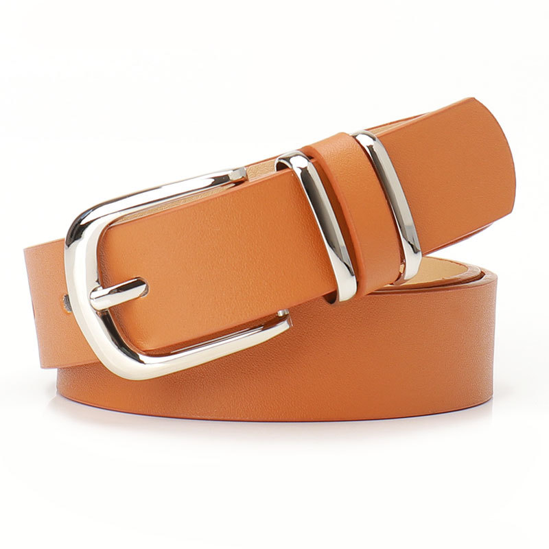 Womens Leather Belt Trendy European American Style Versatile For Coats And Trousers photo 5