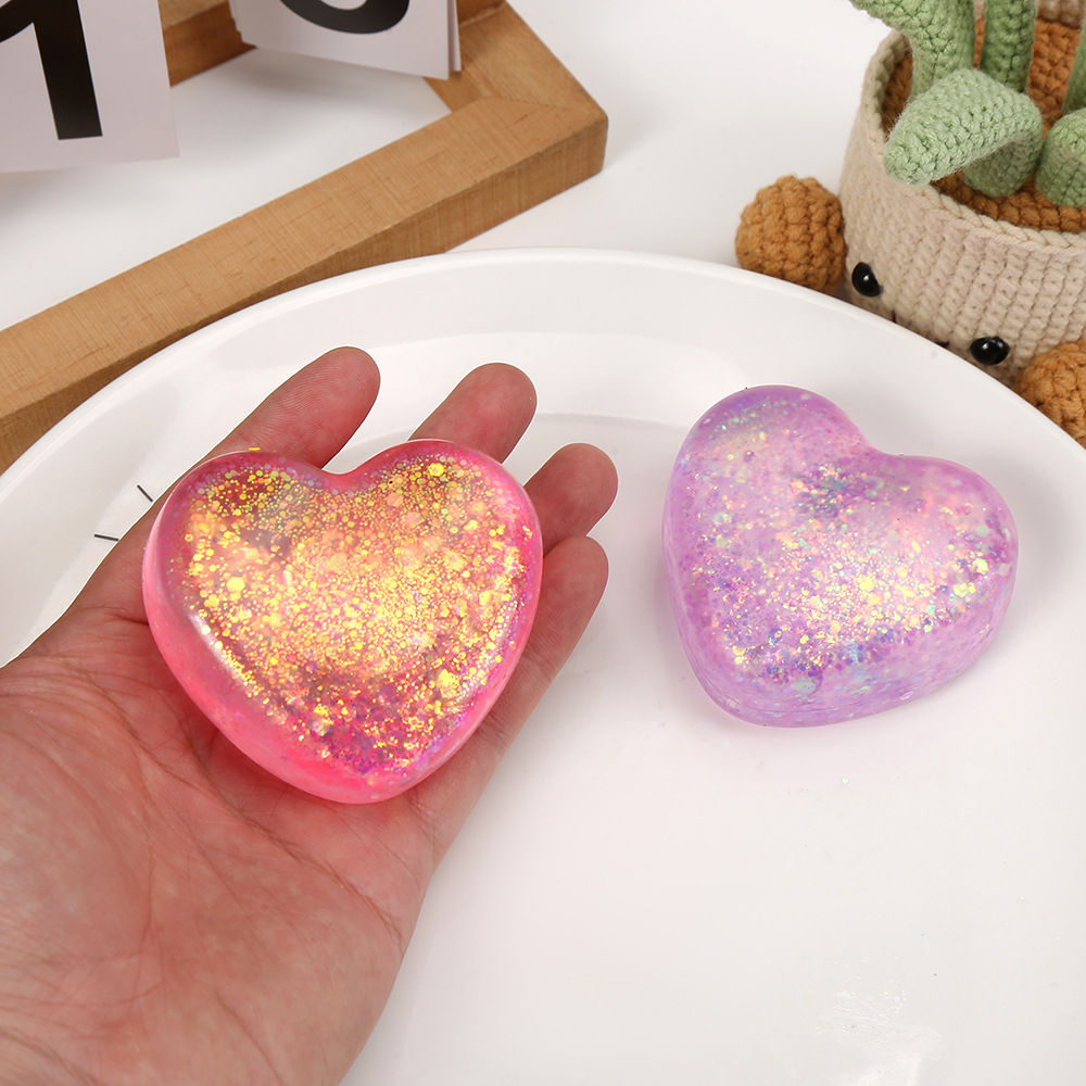 Cute Squeeze Toy With Malt Candy And Glitter Stress Relief Toy photo 3