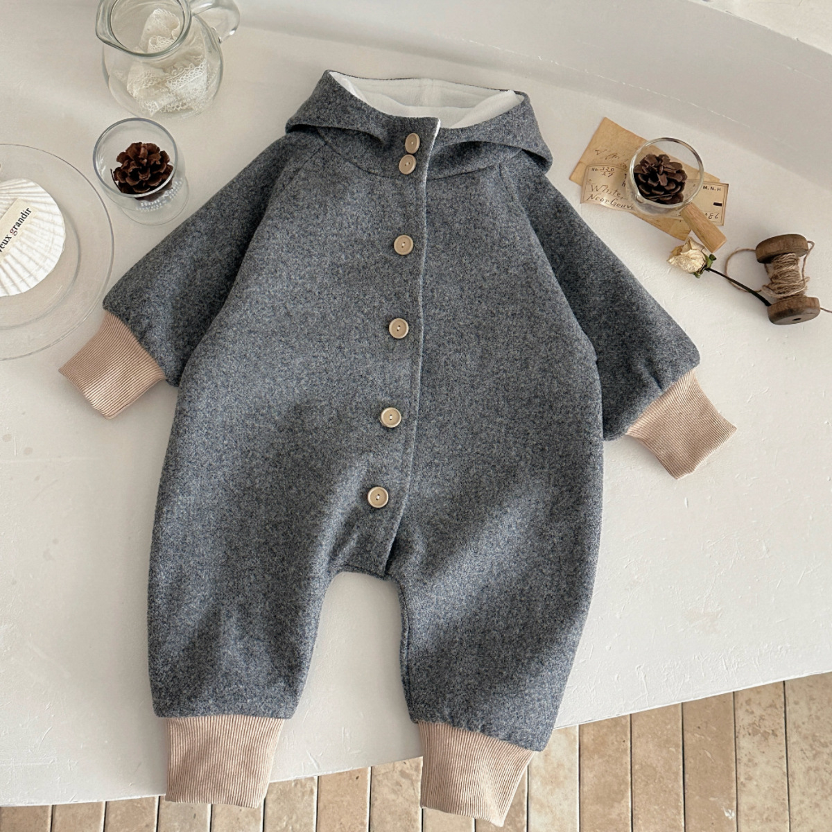 Infant And Toddler Autumnwinter Outdoor Jumpsuit photo 4