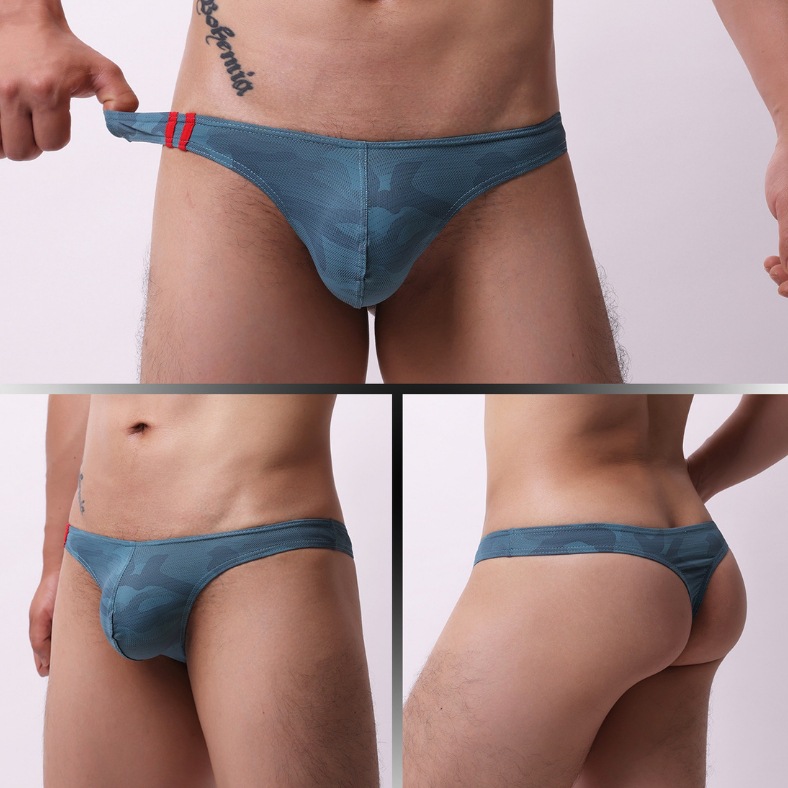 Mens Moisture-Wicking Low-Rise Underwear With Cartoon Print photo 6