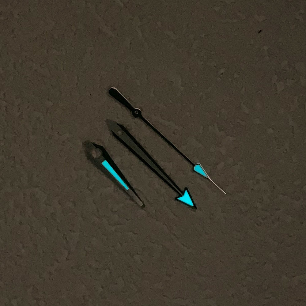 Blue Luminous Three-hand Set Compatible With NH35 NH36 4R And 7S Movements photo 7