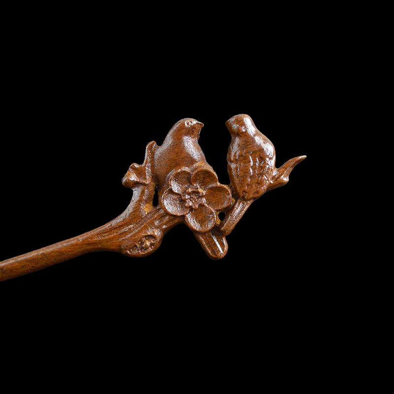 Gold Sandalwood Daily Updo Gadget Hair Claw Hairpin photo 6
