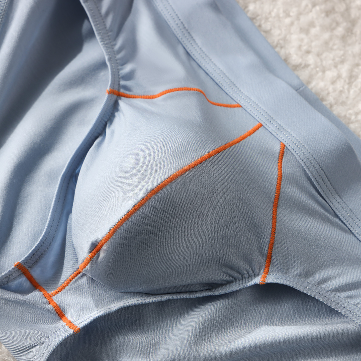 Mens Sexy Low-rise Solid-color Briefs photo 3