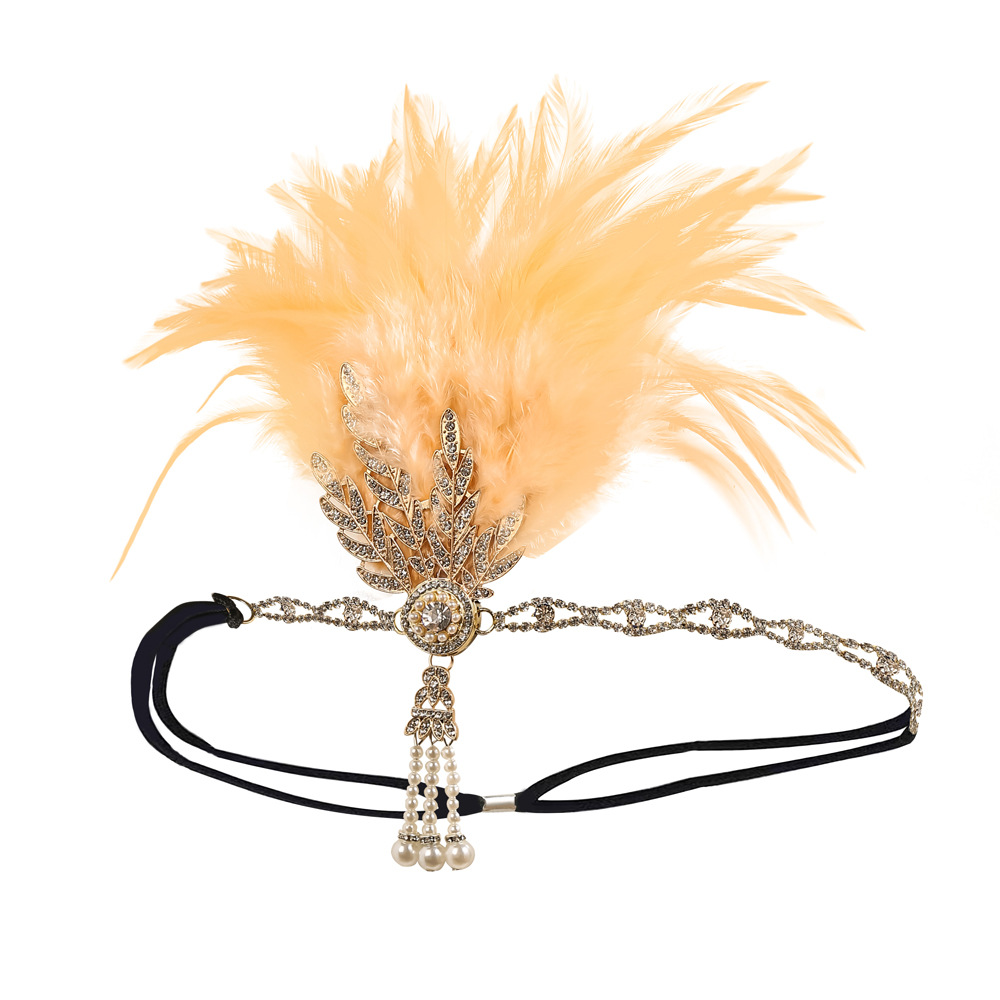 Masquerade Feather Headpiece Cross-Border Vintage Hair Band In European And American Style photo 8