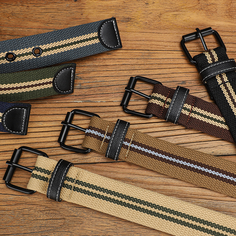 Unisex Thickened Canvas Belt photo 8