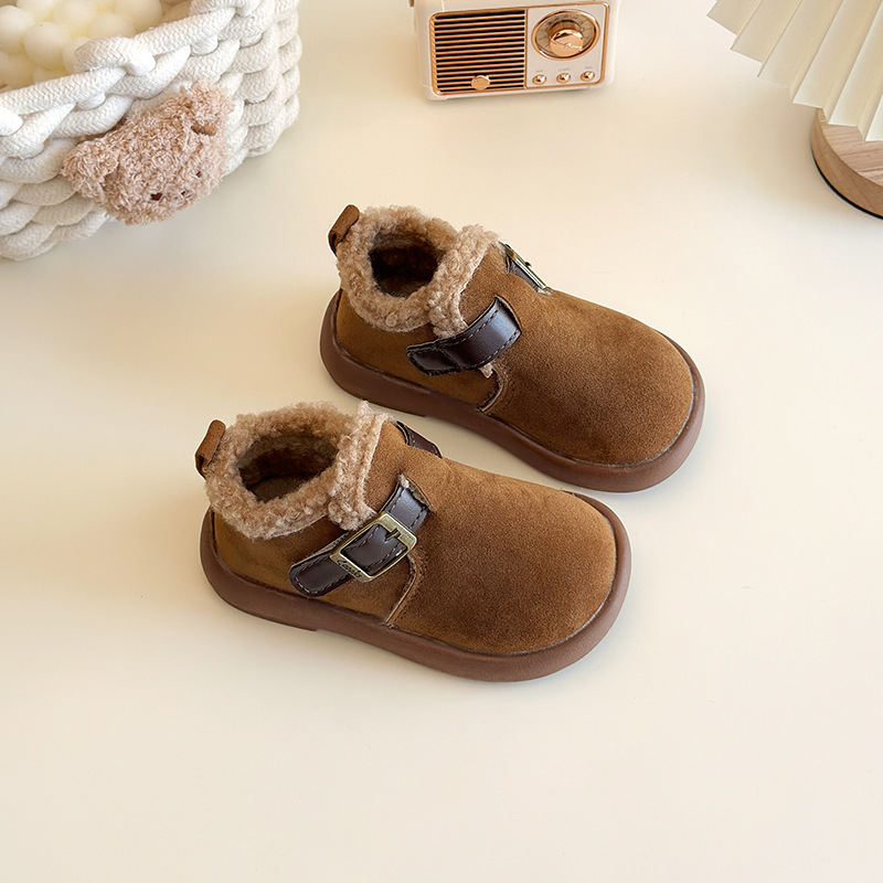 Girls Winter Velvet-Lined Casual Warm Shoes photo 1