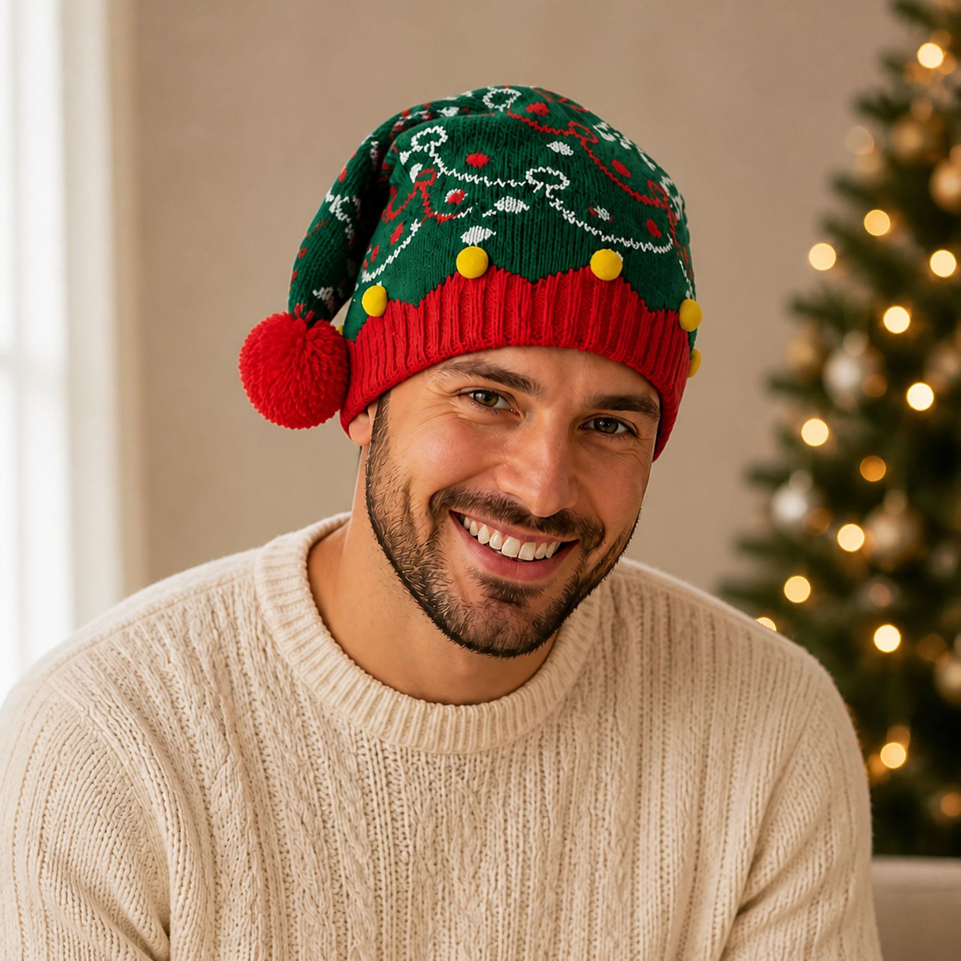 Christmas Warm Knitted Wool Hat photo 7