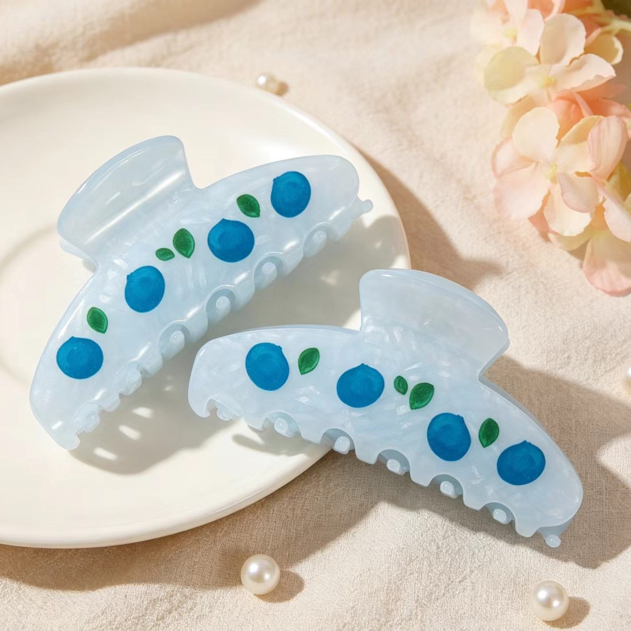 Korean-style Sweet-style Creative Printed Hair Clip photo 1