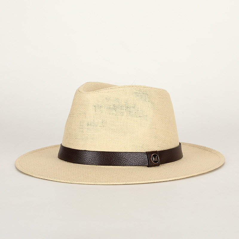 British-style Straw Sun Hat For Men Perfect For The Beach photo 6