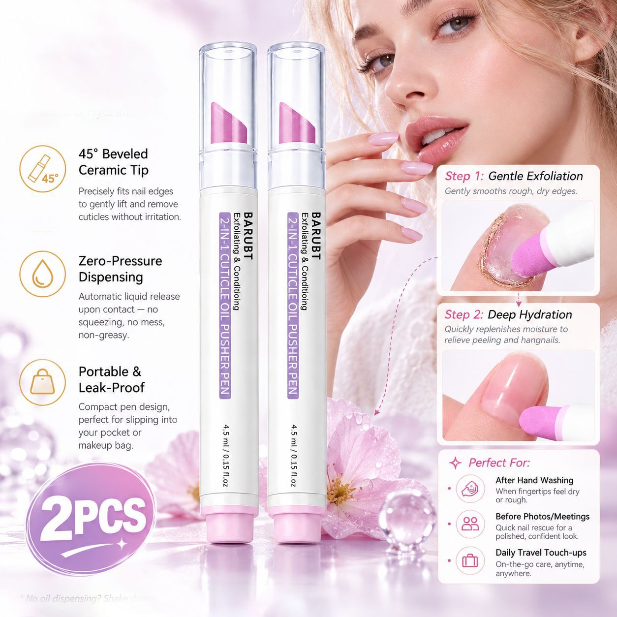 Rotating Solid Cuticle Repair Pen For Moisturizing And Treating Dry, Cracked Skin And Hangnails Around The Nails photo 5