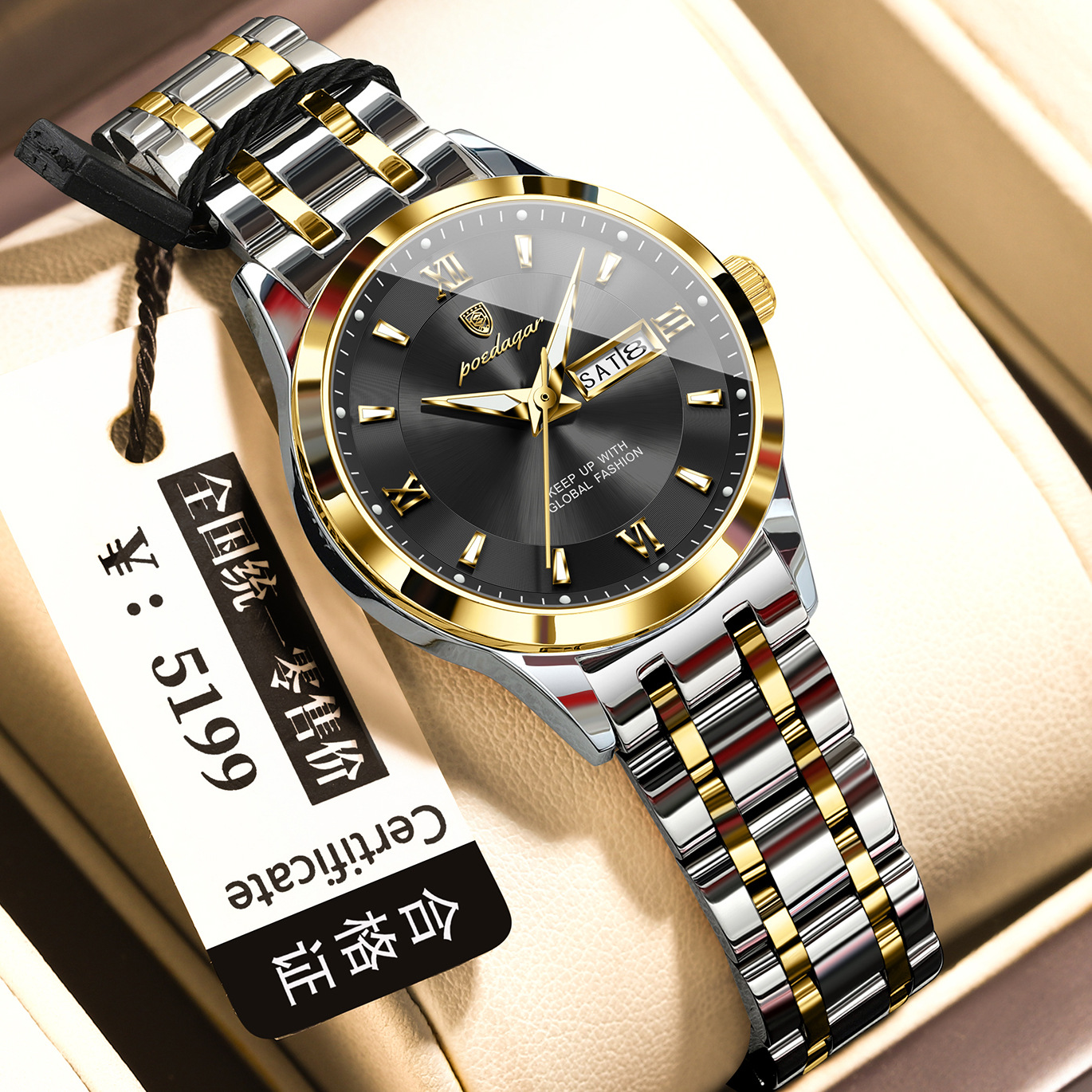 Waterproof Womens Watch Luminous Business Quartz photo 3