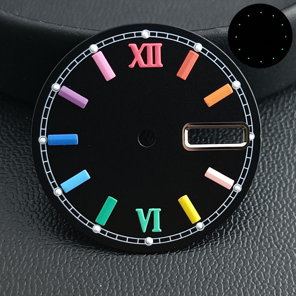 Rainbow Dial Mechanical Movement Watch Dial Replacement Part photo 8