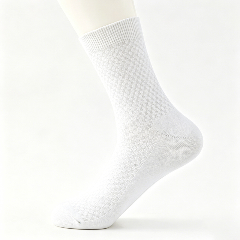Mens Casual Soft And Breathable Mid-calf Socks photo 5