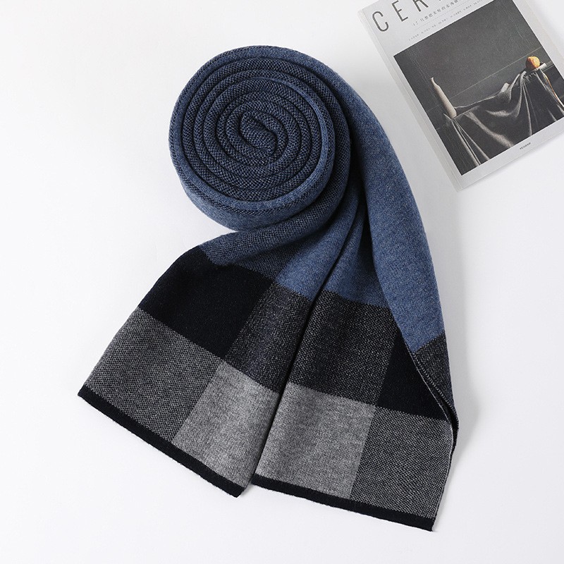 Wool Scarf Warm Neck Warmer Mens photo 4