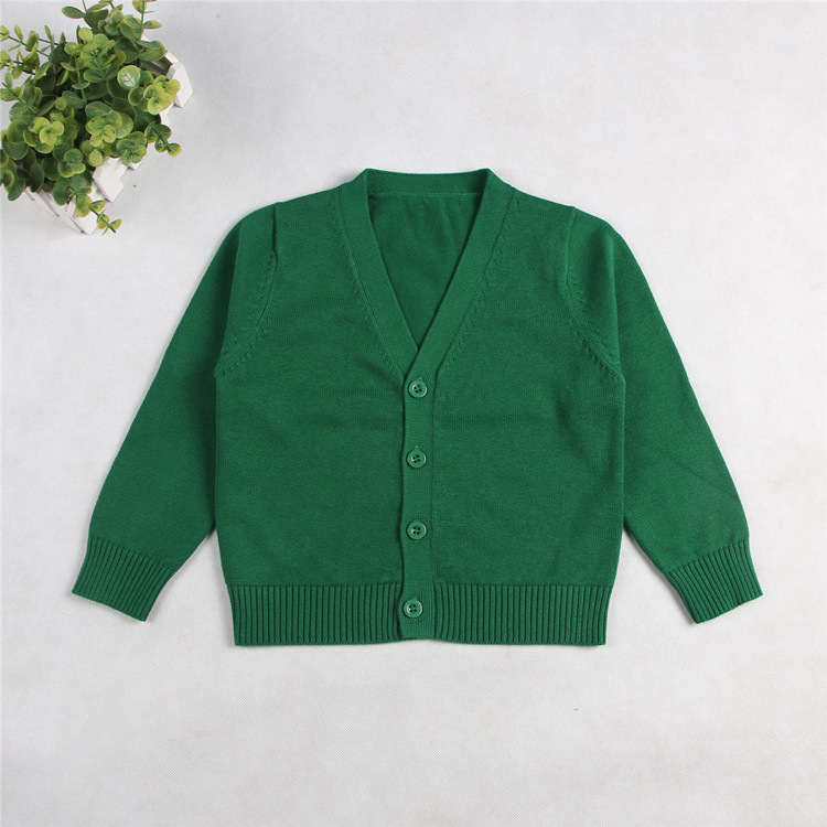 Children's V-neck Cardigan Sweater Small Jacket photo 2