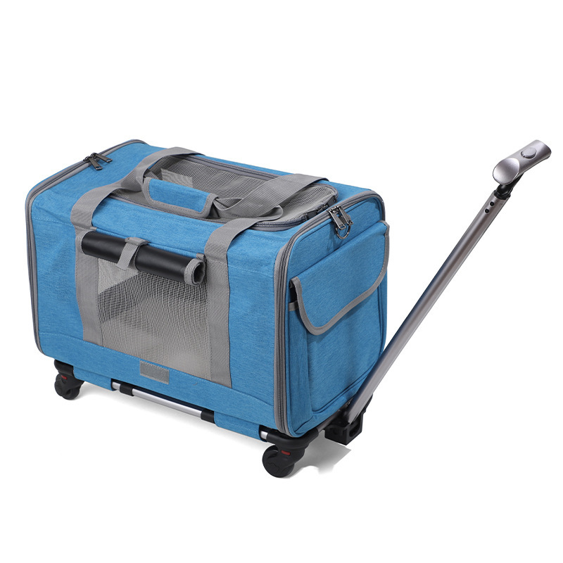 Breathable, Foldable Cat Carrier With A Pull Handle For Outdoor Pet Transport photo 7