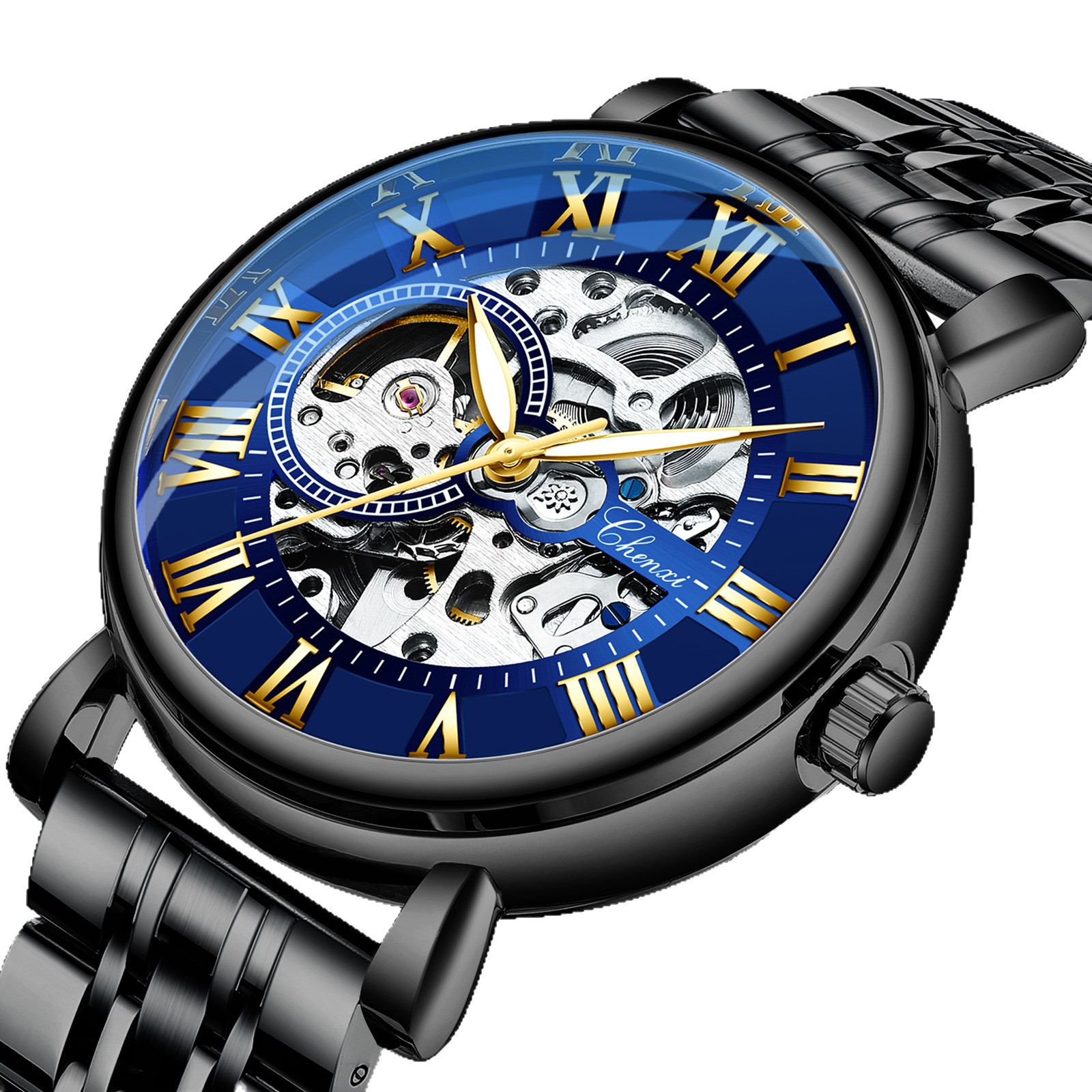 Hollow Waterproof Luminous Automatic Mechanical Watch photo 5