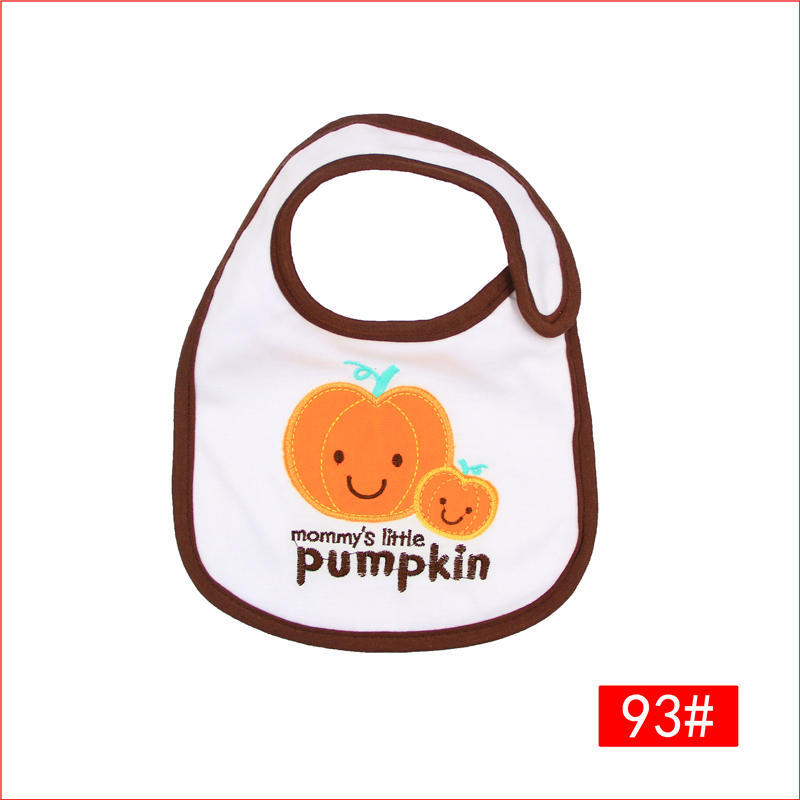 Baby Bib With Printed And Embroidered Design photo 3