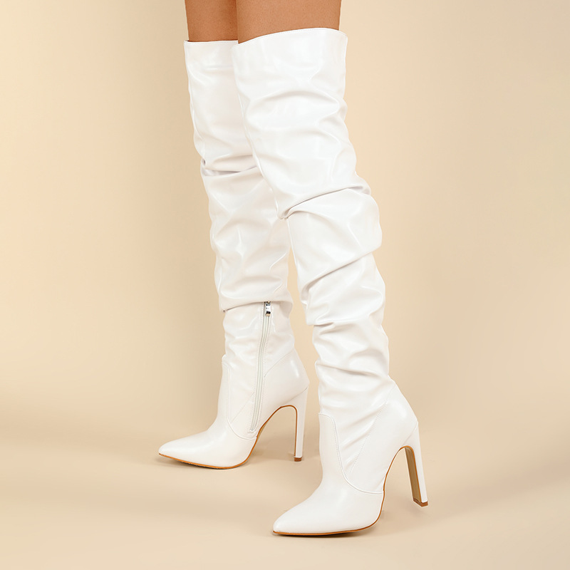 Chunky-heeled Womens Boots With A Side Zipper photo 6