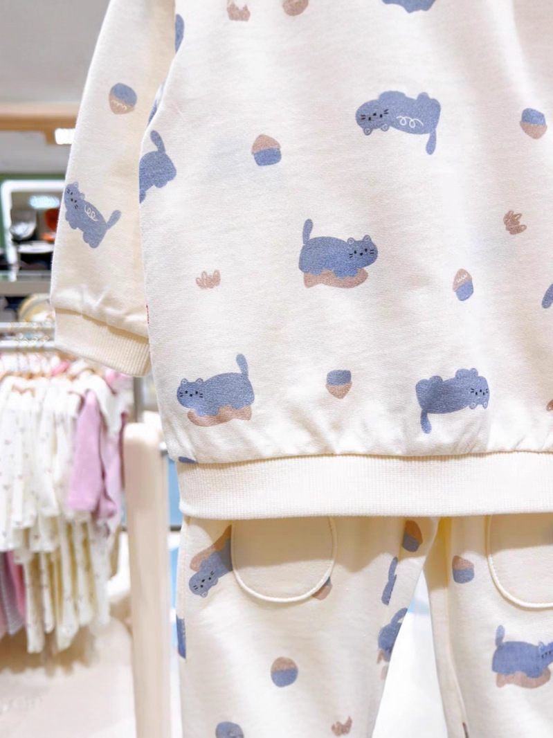 Boys' Cotton Casual Shirt And Pants Set With A Turn-down Collar photo 5
