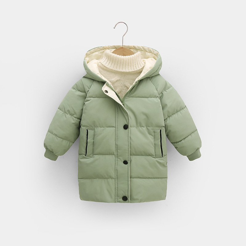 Thick Hooded Long Kids Coat Warm Pure Cotton photo 7