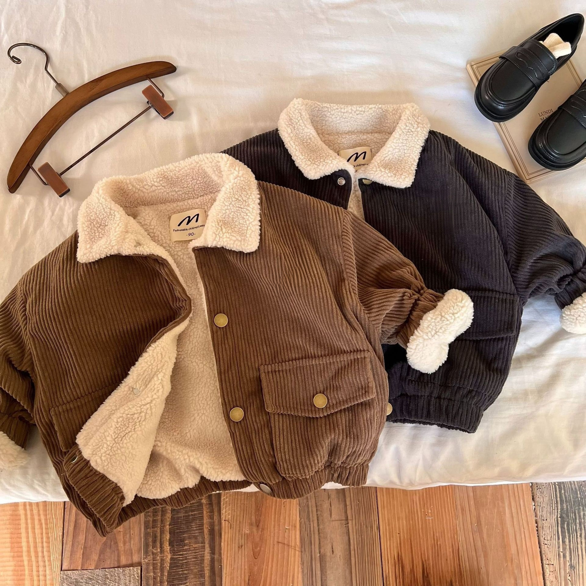 Corduroy Collared Jacket For Boys And Girls photo 6
