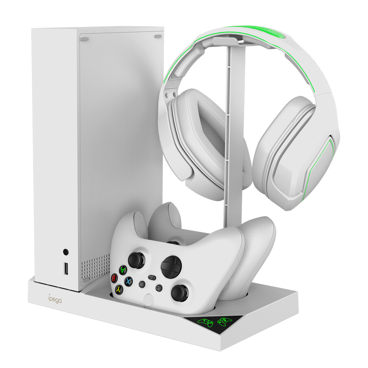 XboxSeriesS Main Engine Cooling Fan Base XSS Gamepad Dual Battery Fixed Charger With Earphone Rack photo 6