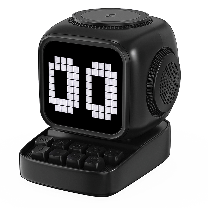 Pixel Bluetooth Speaker With Display And Wireless Charger photo 4