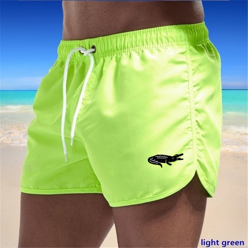 Mens Fashionable Beach Shorts Polyester Multi-Color Sports Three-Quarter-Length Shorts photo 7