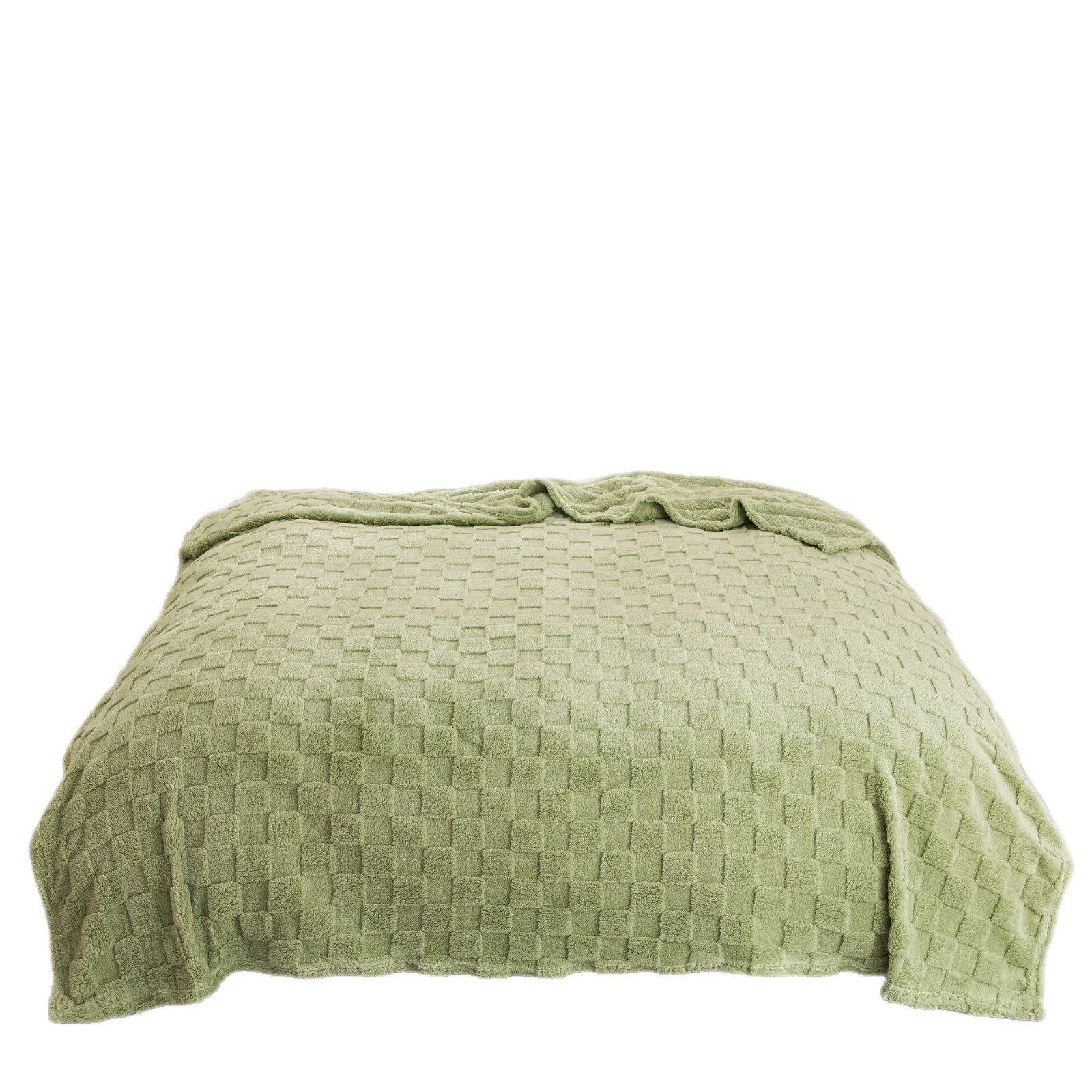 Thickened Taffeta-plaid Nap Coral Fleece Blanket photo 6