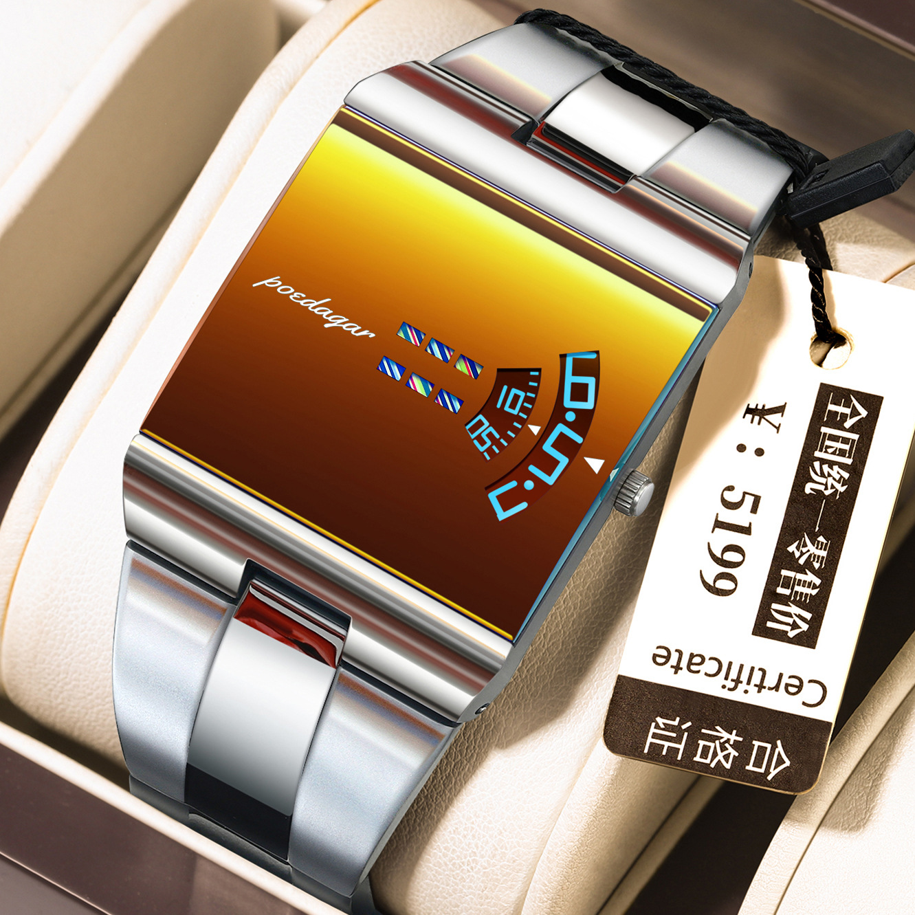 Ultra-thin Trendy Waterproof Quartz Watch photo 4