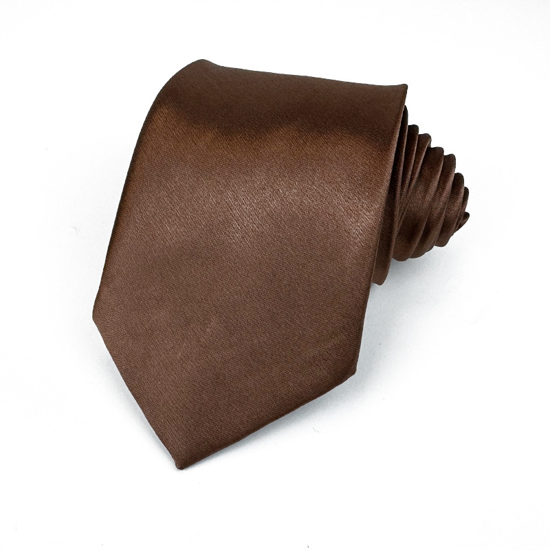Mens 8cm Hand-Tied Tie Solid Color Tie Plain Color photo 2