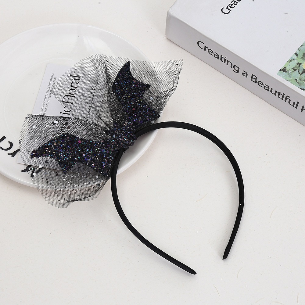 Halloween Mesh Bat Headband photo 4