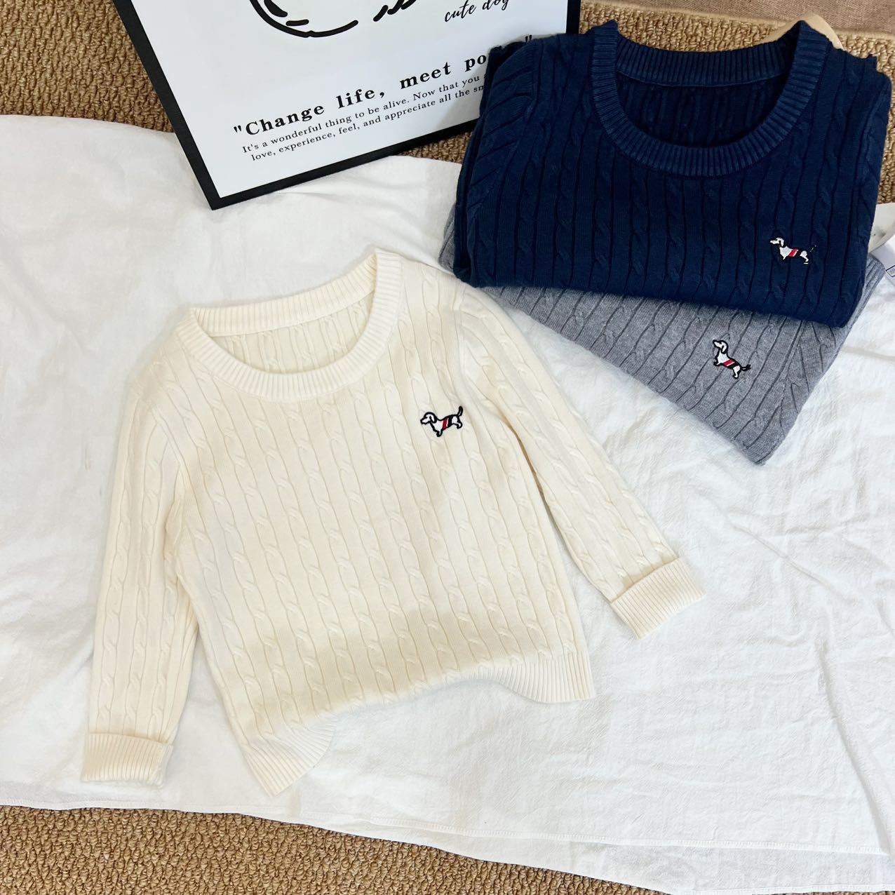 AutumnWinter Cable-Knit Sweaters For Boys And Girls photo 6