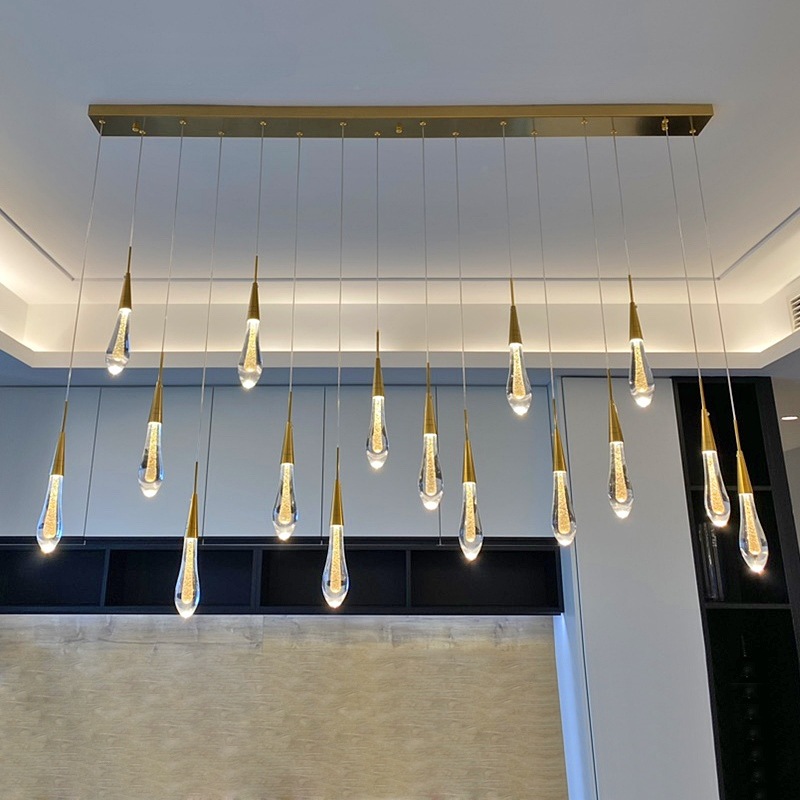 Creative Bedroom Bedside Chandelier Restaurantbar Droplet Pendant Light photo 7