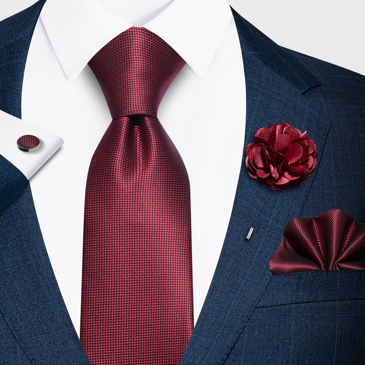 Tencel Jacquard Business Formal Necktie photo 2
