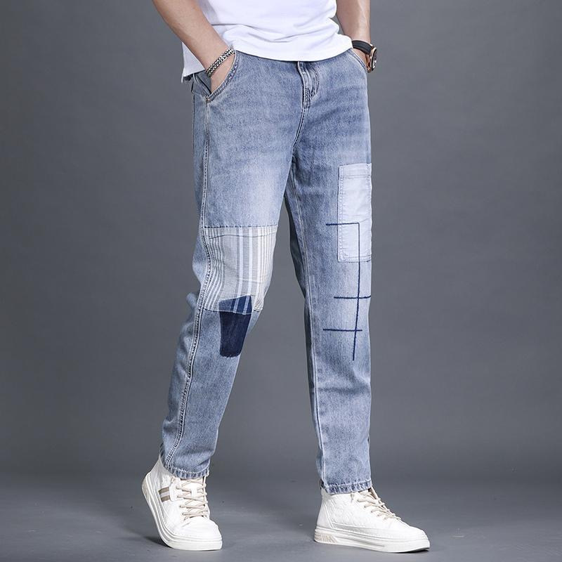 Youthful Trendy Jeans Fashionable Loose-fit Straight-leg Trousers photo 4