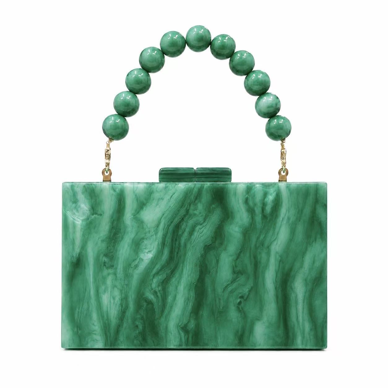 Stylish And Elegant Womens New Pearly Acrylic Evening Bag photo 2