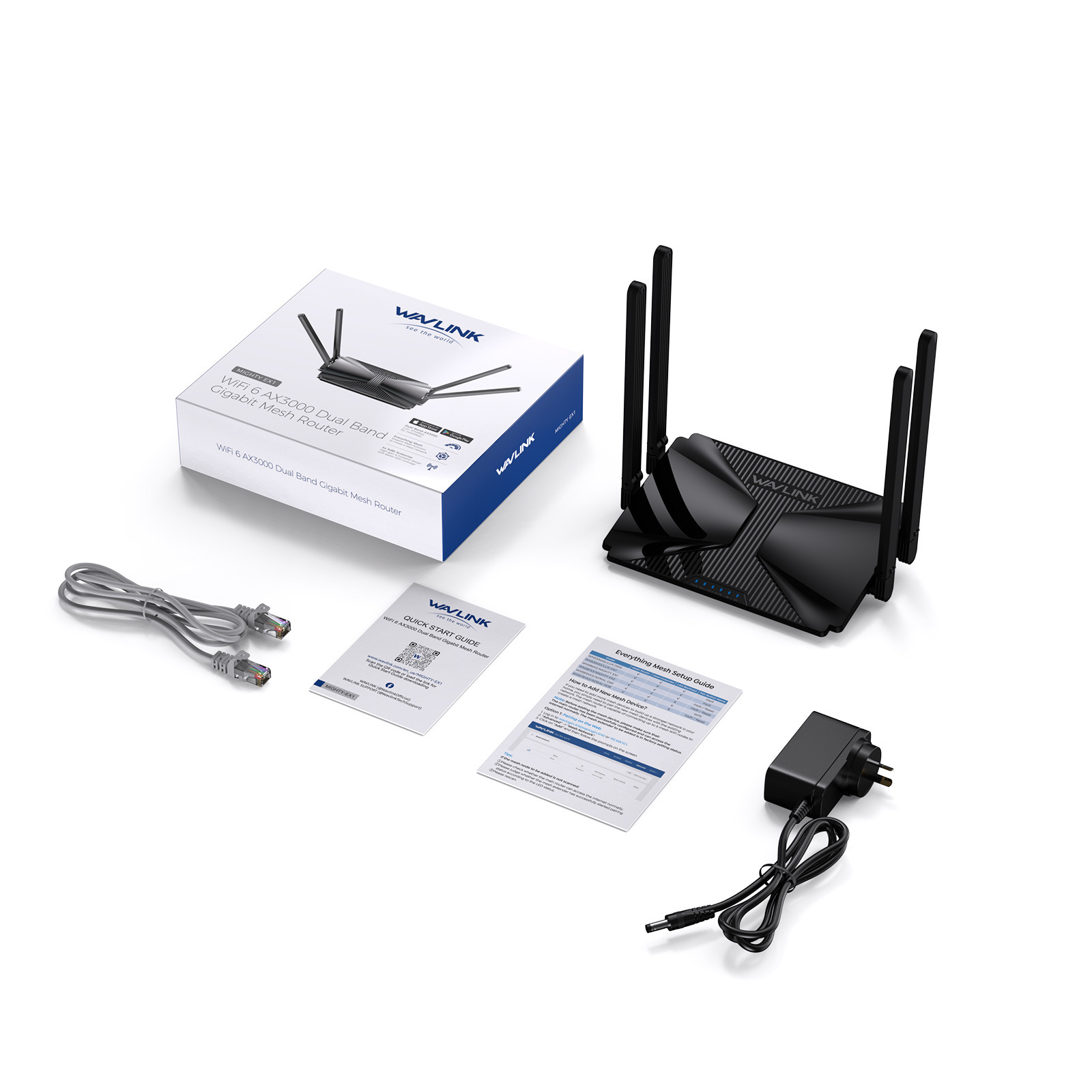 AX3000 Dual-Band Gigabit Mesh Wireless Wi-Fi 6 Router With 5dBi High-Gain Four-Antenna Design photo 4
