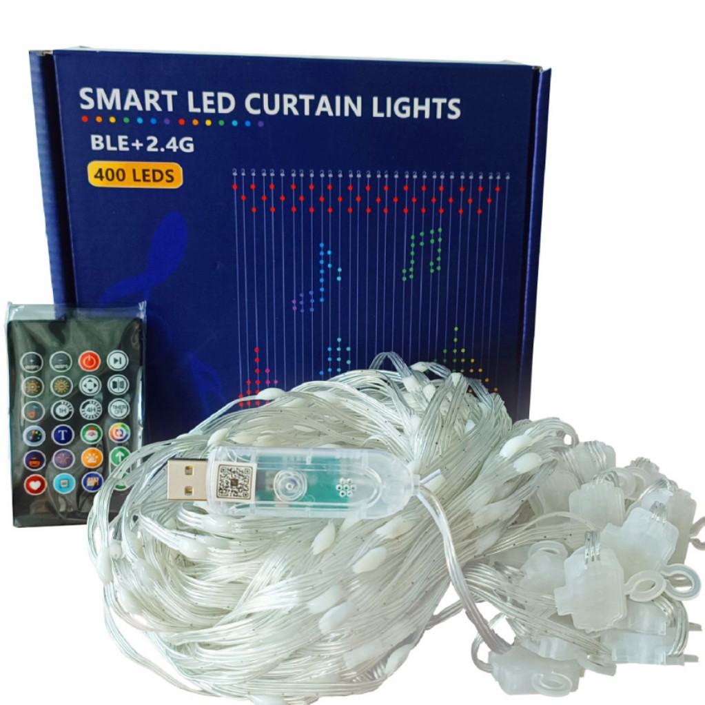 Curtain Light String LED Colorful Changing Light Strip Energy-saving And Environmentally Friendly photo 4