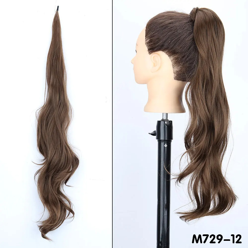 Flexible Halo Ponytail Hair Extension With Long Curls photo 6