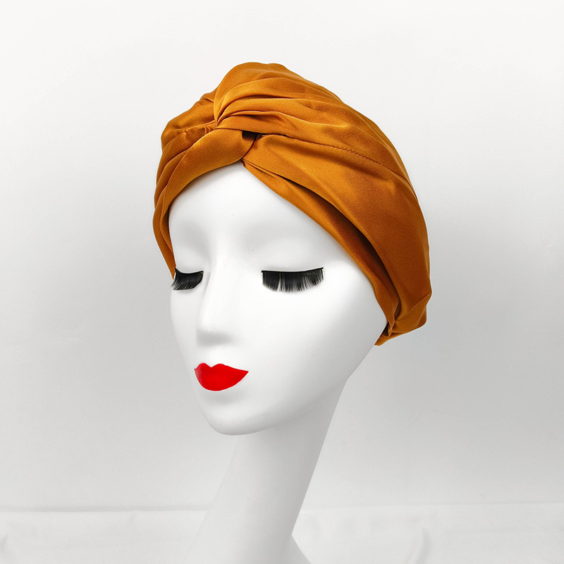 Double Layer Heavy-duty Silk Sleeping Hat photo 3